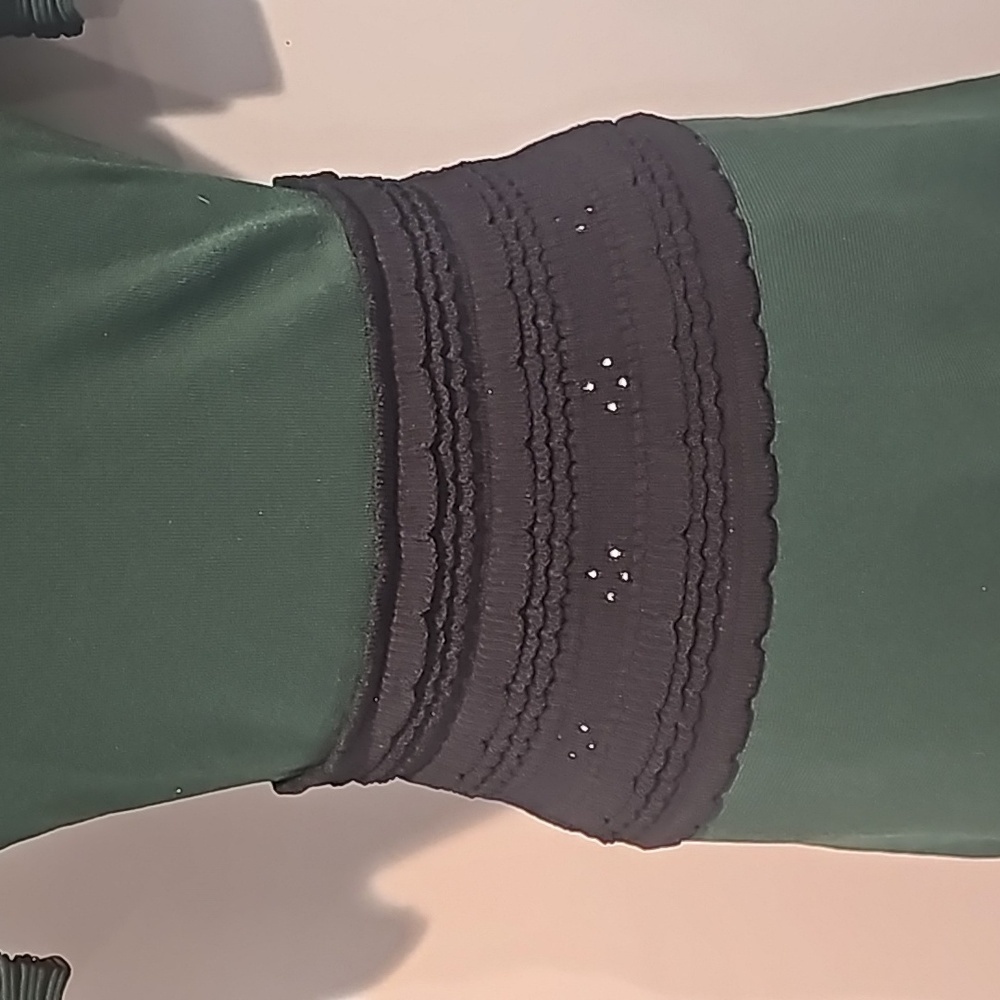 Sandro Womens Brandy Corset Effect Knit Dress Size 2 Green Fit & Flare - Picture 5 of 8